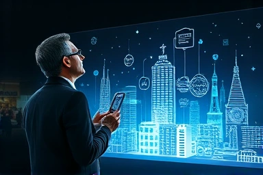 Venture capitalist analyzing startup growth projections.