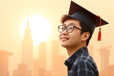 Student achieving global opportunities through HSKK exam.