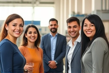 Healthy and safe work environment with happy employees.