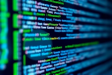 Abstract representation of software testing and quality assurance.