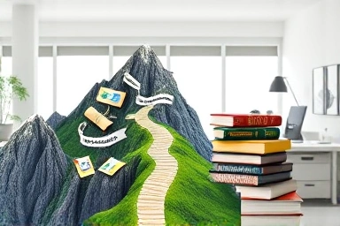 Visual comparison of two accounting certification paths