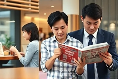 Visual comparison of JLPT N3, N2, and N1 difficulty levels.