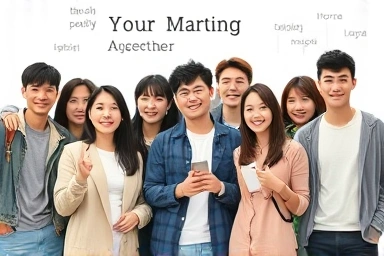 Confident Koreans learning English through self-study and practice.