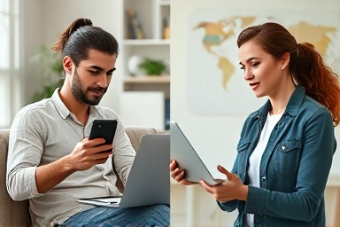 Home-based English learning leading to global communication confidence.