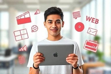 Digital content creator showcasing skills and career potential.