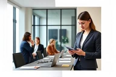 Professional presentation, strategic planning, idea execution, confidence