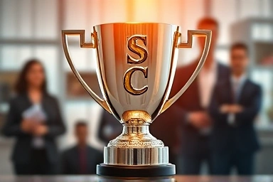 Symbolic trophy representing TSC speaking proficiency achievement.