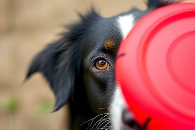 Intelligent eyes of a Border Collie