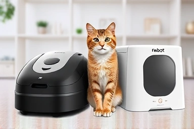 Automatic cat litter box comparison: Litter-Robot vs Rabot