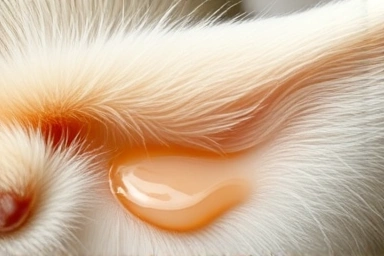 Symbolic representation of ear cleaning for pets