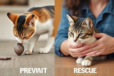 Cat curiosity leading to danger vs. owner prevention