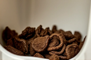 Healthy cat feces in litter box