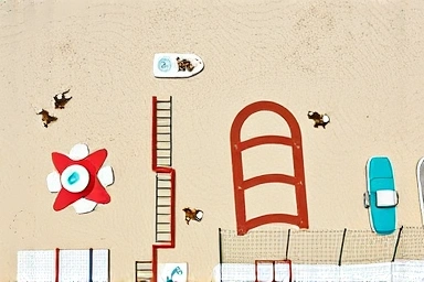 Organized and safe dog-friendly beach amenities.