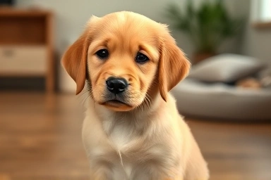 Concerned puppy with potential hip dysplasia