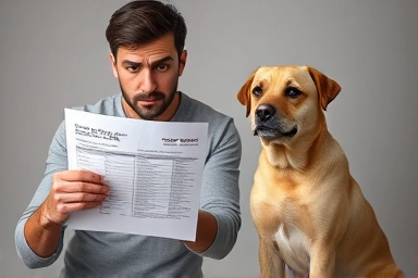 Dog owner and vet report, hopeful recovery symbol