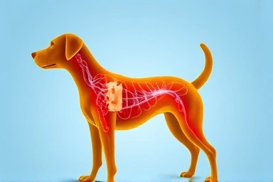 Symbolic connection of dog's oral health to body