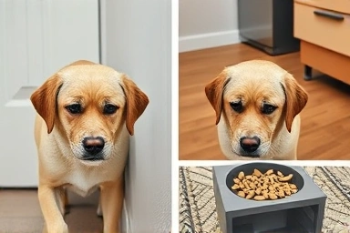 Dog confusion vs. cognitive enrichment activity.