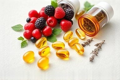 Natural ingredients for senior dog health supplements.