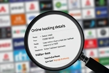 Scrutinizing online booking details for scams