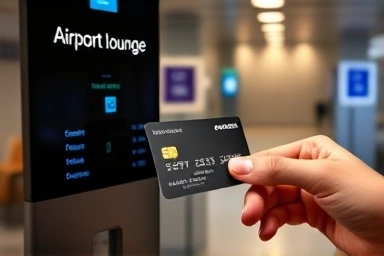 Using a credit card for airport lounge access