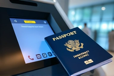 Passport scanning at automated airport immigration