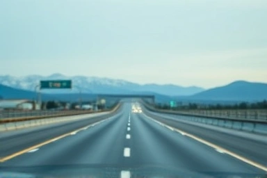 Symbol of smooth highway travel during holidays