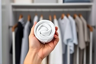 Demonstrating Daizo compression pack roll-up technique