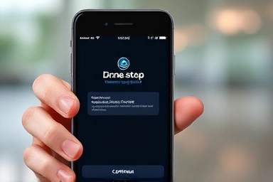 Smartphone showing drone permit confirmation on app