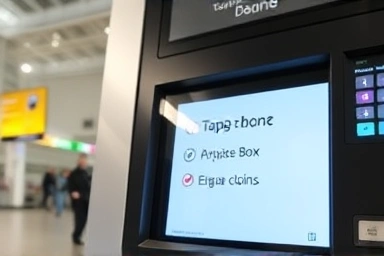 Airport currency exchange machine for foreign coins