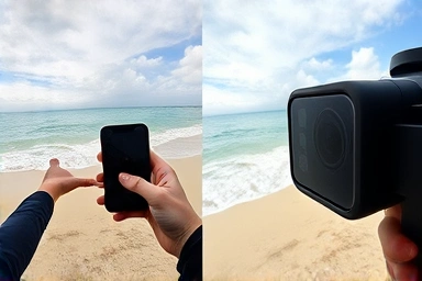 GoPro HERO 12 vs smartphone video comparison.