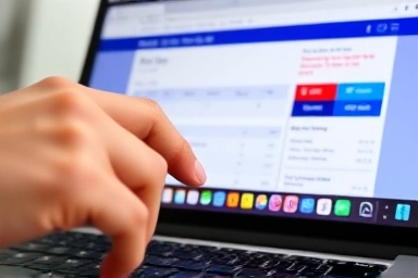 Hand booking KTX train tickets online under pressure.