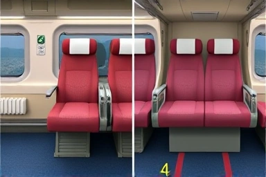 KTX train seat comparison: spacious vs standard