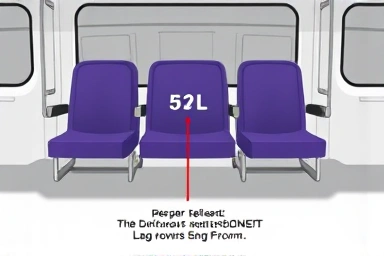 Visualizing KTX seat space difference
