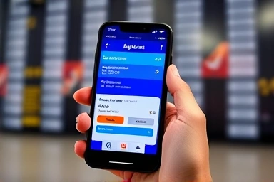 Confirmed airline award ticket reservation on a smartphone.