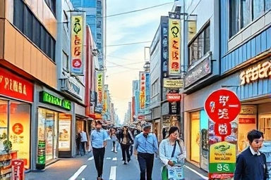 Osaka street scene symbolizing travel budget and savings.