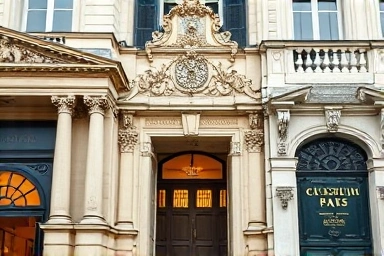 Iconic Paris museum entrances symbolizing access and value