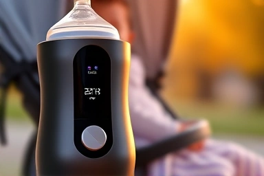 Modern portable baby bottle warmer for outdoor use