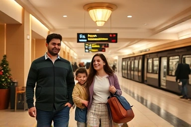 Safe hotel lobby near Rome Termini station, welcoming for families and solo travelers.