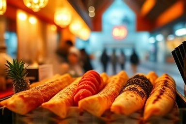 Delicious and steamy winter street food in Sapporo, Japan.
