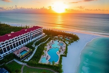 Shangri-La Tanjung Aru Resort aerial view, Kota Kinabalu beach resort