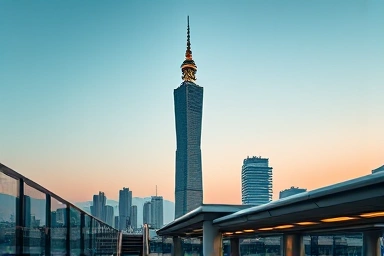 Iconic Taipei 101 at dusk, representing accessible and modern city travel.