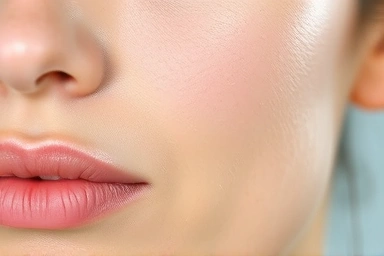 Clear, smooth, radiant skin symbolizing acne-free complexion.