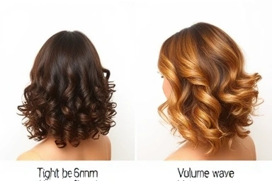 36mm vs 40mm curling iron hair curl comparison