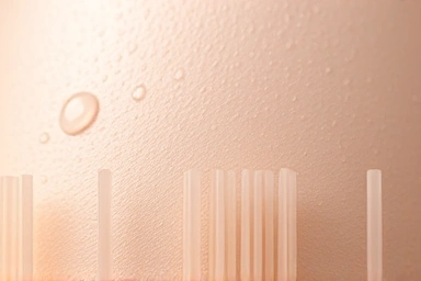 Ultra-fine cleansing brush bristles on clean skin