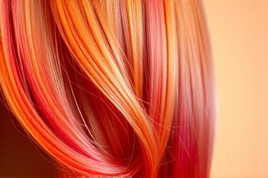 Healthy, vibrant hair color after using color-protecting shampoo.