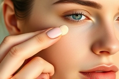 Hand blending contour stick for subtle facial sculpting