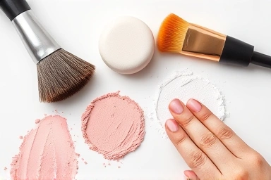 Makeup tools for applying cream blush