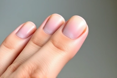 Clean, healthy cuticles on a perfectly manicured hand.