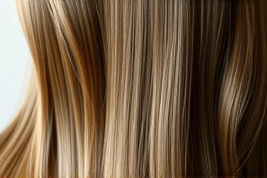 Luxurious, healthy, shiny, smooth, cascading hair.