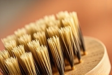 Natural bristle dry brush texture